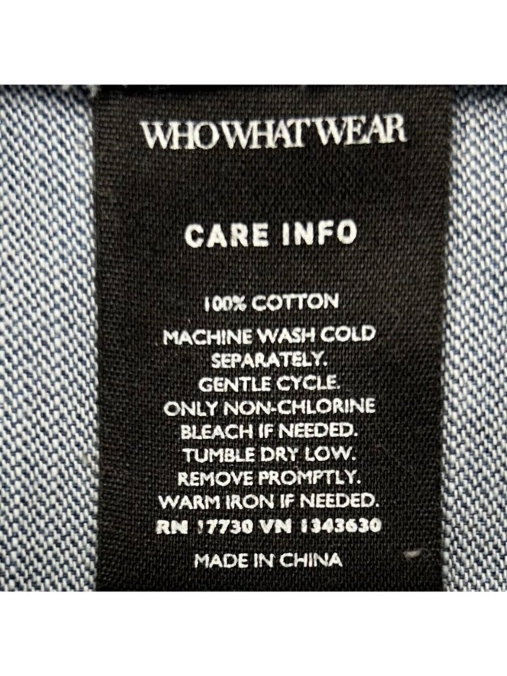 Who What Wear Womens Denim Frayed Hem Dress With Back Zip Closure Short Sleeves - Picture 11 of 15